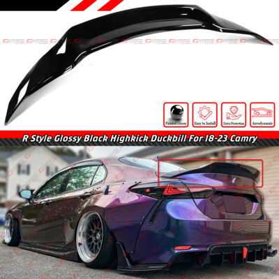 Matte Black ABS Trunk Spoiler For 2018-2020 Toyota Camry LE/SE/XLE/XSE - Rear Wing Lip