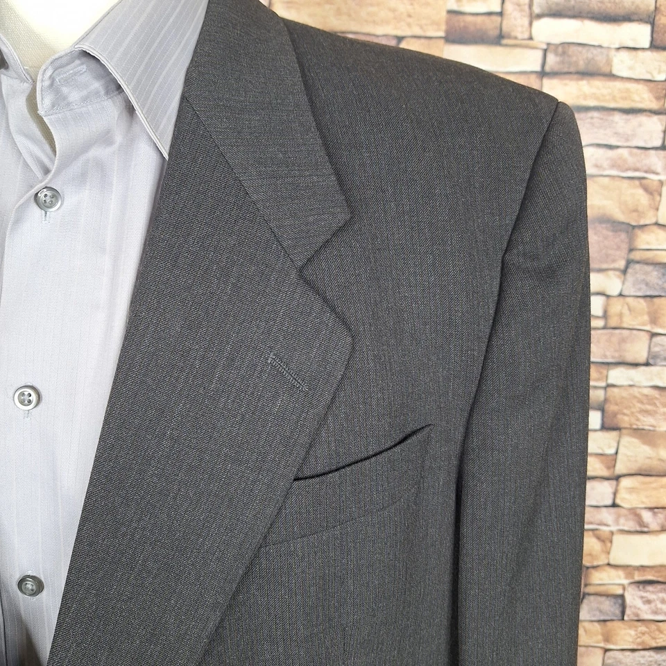 Traje Saville Row dorado 2 piezas para hombre 46R 40X29 lana carbón Canadá Foto 2 de 4