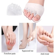 2 x Gel Metatarsal Sore Ball of Foot Pain Cushions Pads Insoles Forefoot Support