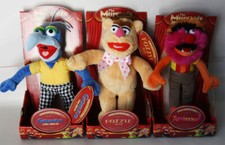 3X THE MUPPETS GONZO FOZZIE ANIMAL 8" PLUSH DOLL TOY LANSAY 2006 NEW SEALED
