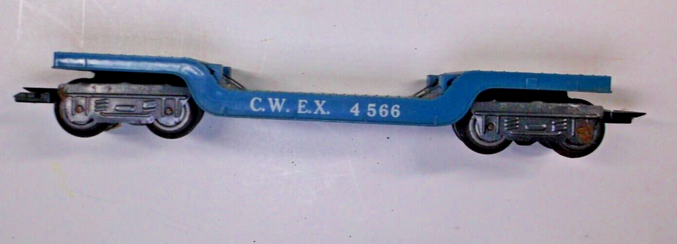 O gauge Marx CWEX #4566 depressed center flat car (lot 0412) | eBay