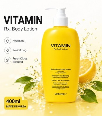 MEDI-PEEL Vitamin Rx Body Lotion 400ml Hydrating Moisturizing K-Beauty