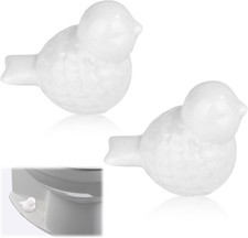 2pcs Ceramic Toilet Bolt Covers, Ceramic Cute Bird Covers Toilet Bolts Toilet Bo