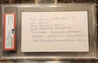 WW2 Ace Fighter Pilot Maj. Lyndon O. Marshall PSA Signature 26th FS 51st FG