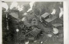Lykens PA Short Mountain Colliery Coal Mine Railroad RPPC Photo Postcard COPY