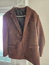 Lauren Ralph Lauren Men's Faux Micro suede Sport Coat Blazer Fox Lining 46R