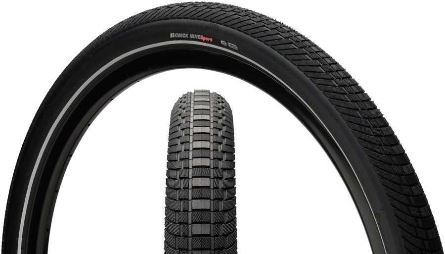 Pack of 2 Kenda Kwick Nine Tire 29 x 2.2 Clincher Wire Black/Reflective