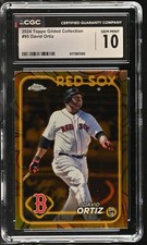 2024 Topps Chrome Gilded Collection David Ortiz /99 #95 CGC 10 Red Sox