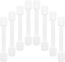 8-pack Child Safety Cabinet Locks, Child-proof Cabinet Locks with 3M Adhesive, N