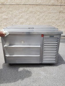 Kairak KRP-48S 48" Two Drawer Stainless Steel Refrigerated Deli Prep Station 