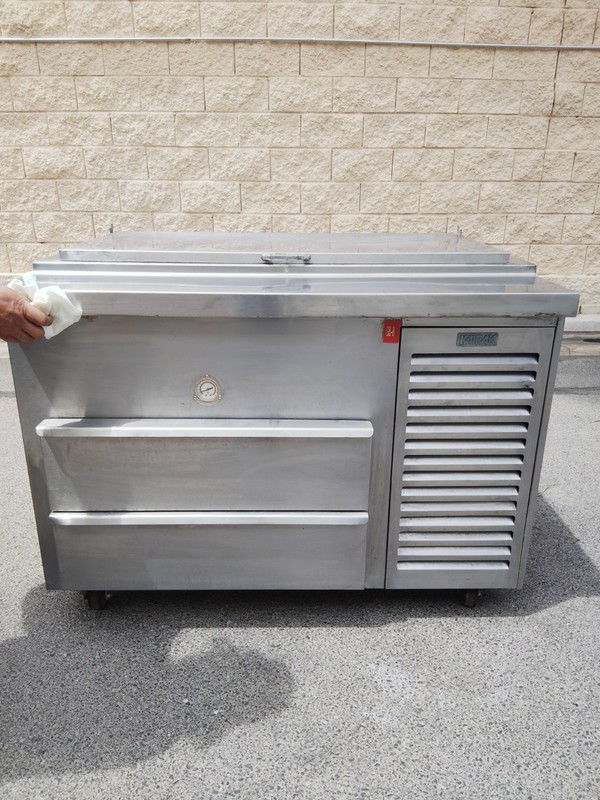 Kairak KRP-48S 48" Two Drawer Stainless Steel Refrigerated Deli Prep Station 
