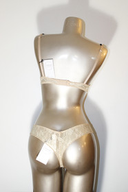 Aubade Paris Sample Wandering Love Parisienne Black Floral Lingerie Set 34B S