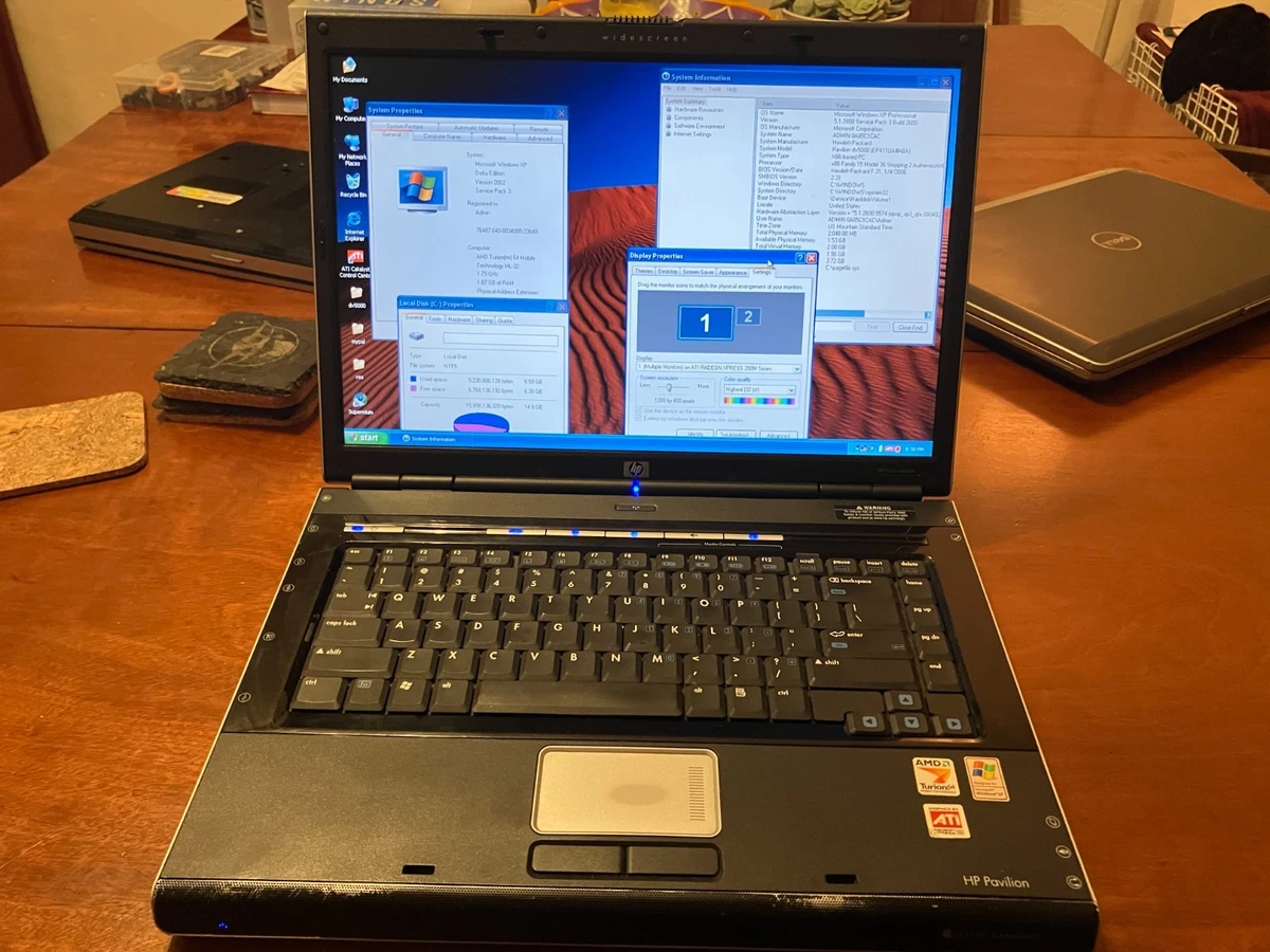 HP Windows XP PC 2 GB RAM 1.50-1.99 GHz Processor Speed Laptops
