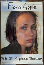 Fiona Apple Concert Poster Feb 25, 2000 Orpheum Theatre Rare VTG Promo
