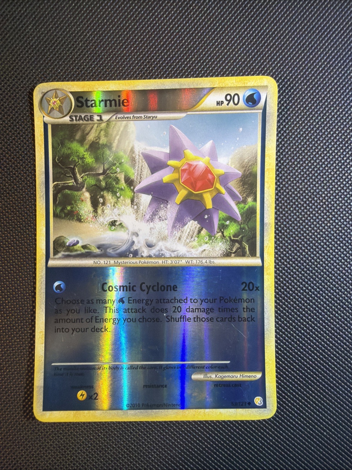 Pokémon STARMIE 53/123 Reverse Holo HeartGold SoulSilver - LP See Photos