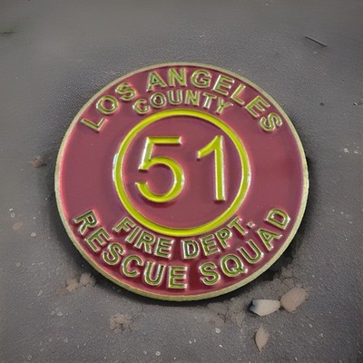 Los Angeles County Fire Department Rescue Squad 51 Collectible Challenge Coin 