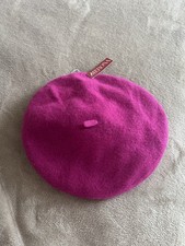 Women Fuchsia 100 Wool Artist Beret Casual Classic Solid Beanie French Hat Cap