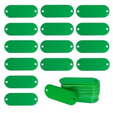 Aluminum Engraving Blanks Tags Stamping Blanks Tags with 2 Holes 25 Pack Green