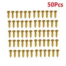 50X Iron Guitar Pickguard Screws For Fender Strat/Tele Electric Guitar Bass M