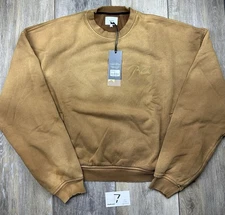 Rhude Embroidered Crewneck Sweater-Sundry Camel-Size M MSRP:$680.00