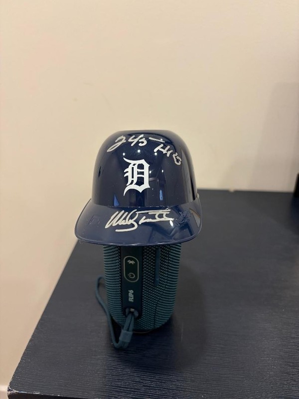 Mickey Tettleton Signed Detroit Tigers Mini Batting Helmet 3x SS Prime Time COA
