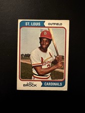1974 O-Pee-Chee OPC LOU BROCK HOF #60 St Louis Cardinals VG-EX!