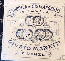 Giusto Manetti book of 25 Palladium Leaves, Leaf