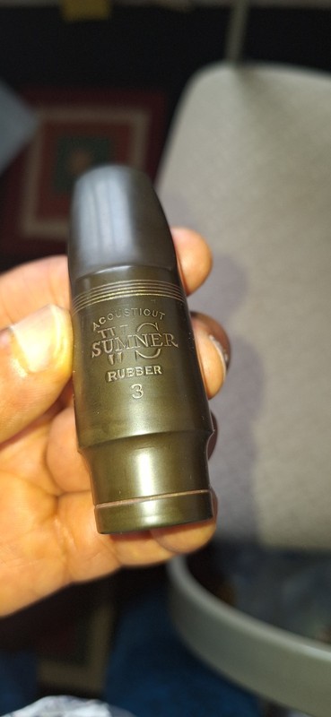 Old Sumner Alto Saxophone Mouthpiece 3. Otto Link Large Chamber Type. Original.