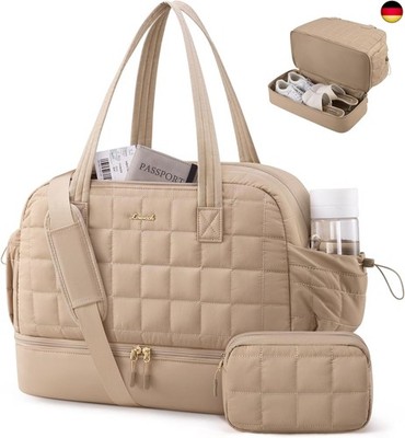 LOVEVOOK Weekender Reisetasche Damen 35L, Leichte Puffer Travel Bag