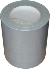 150Mm X 50M Extra Wide Silver Waterproof Gaffer Duct Cloth Adhesive Tape Qty 1 0.49 per metre