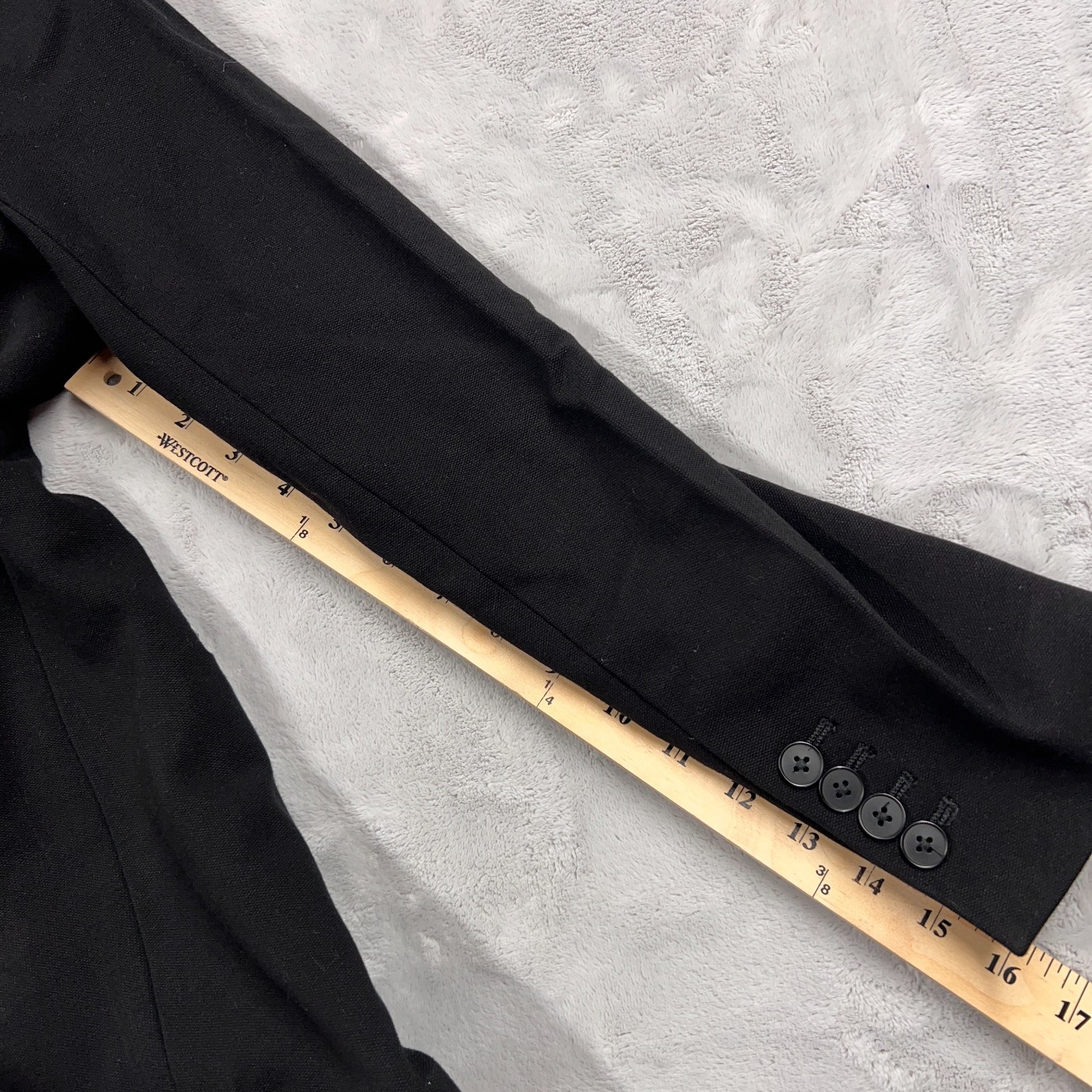 Express Black Stretch Double Breasted Blazer Jack… - image 8