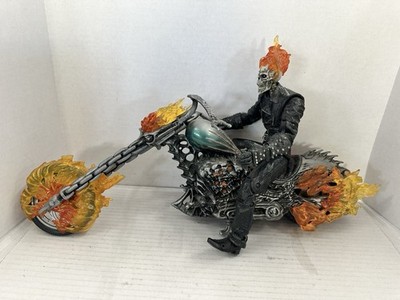 Marvel Legends Ultimate 12'' Johnny Blaze Ghost Rider Flame Motorcycle Figure