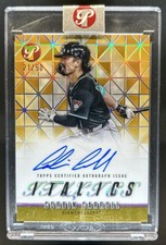 2025 Topps Pristine Corbin Carroll Italics Auto Gold Refractor #/50 Diamondbacks