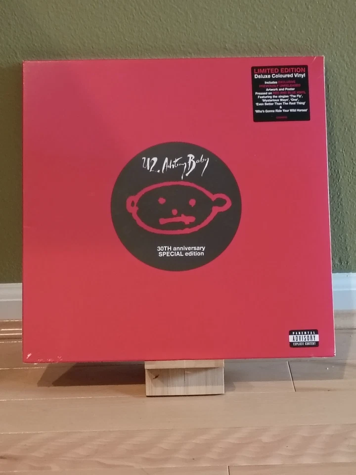 U2: Achtung Baby 30th Anniversary Limited Edition Red/Blue Color Vinyl 2LP NEW - Image 3 of 4