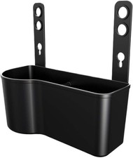 Headrest Seat Back Organizer with Cup Holder, Multifunction Hanging Auto Black