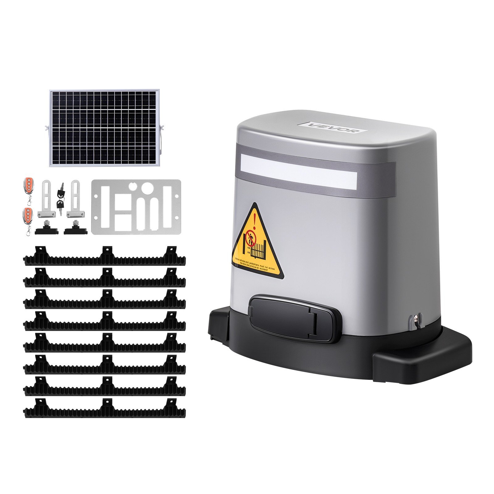 Moteur portail coulissant 280W solaire VEVOR à ouverture rapide et télécommande longue portée