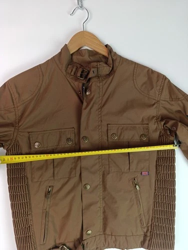 BELSTAFF Tourmaster Trophy Jacket Brown Nylon Biker Motorcycle Men Sz IT 50 M L image 19