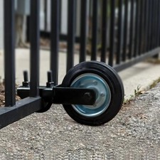Gate Wheel for Metal Swing Gate with 1-5/8" Thru 2-1/8" Gate Frames, Gate Suppor