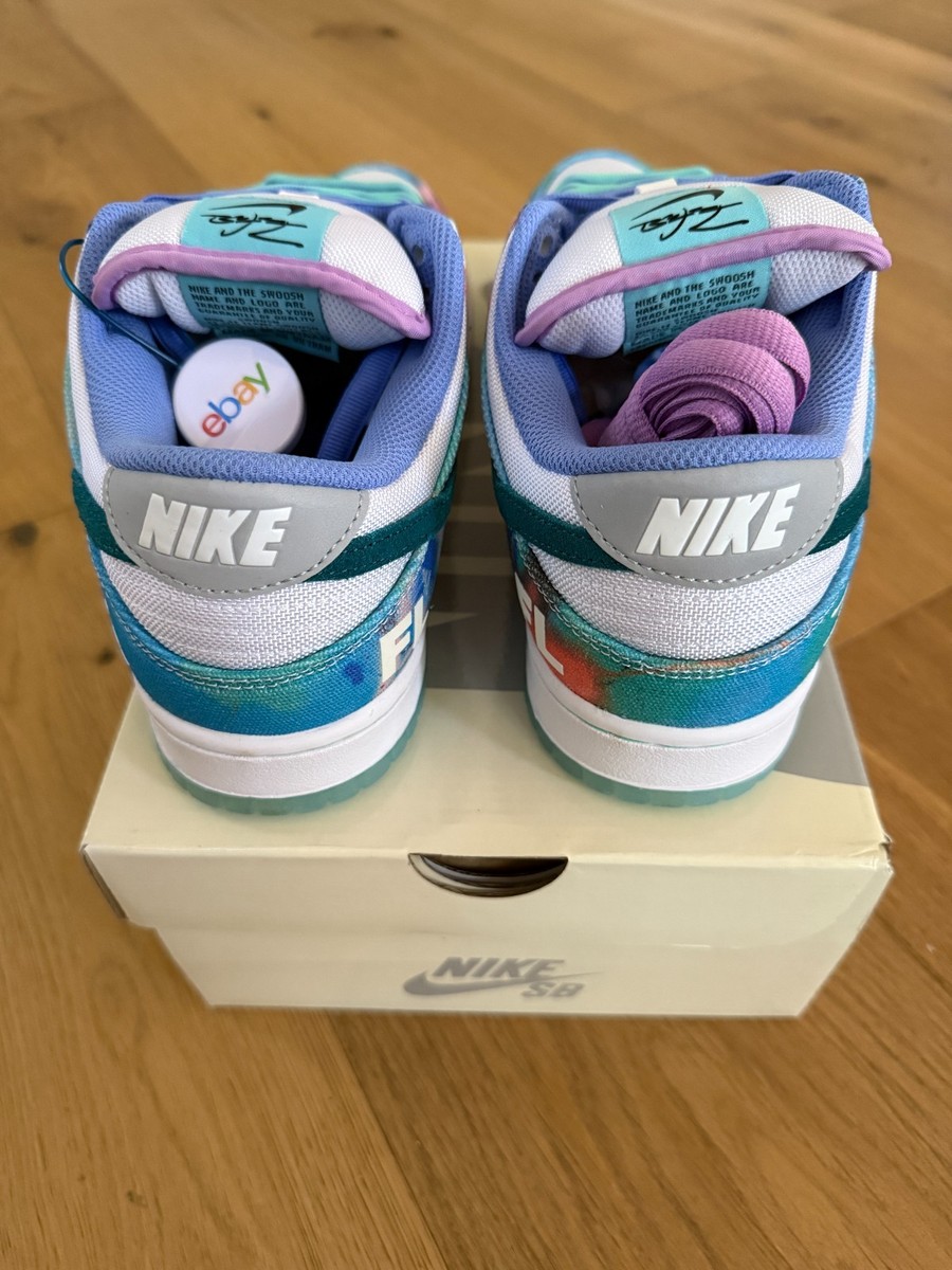 Nike SB Dunk Low OG QS FUTURA Sz. 9.0 Bleached Aqua/Geode Teal