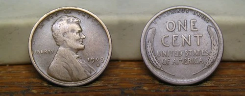 1909-S LINCOLN WHEAT PENNY CENT 1909S US COIN