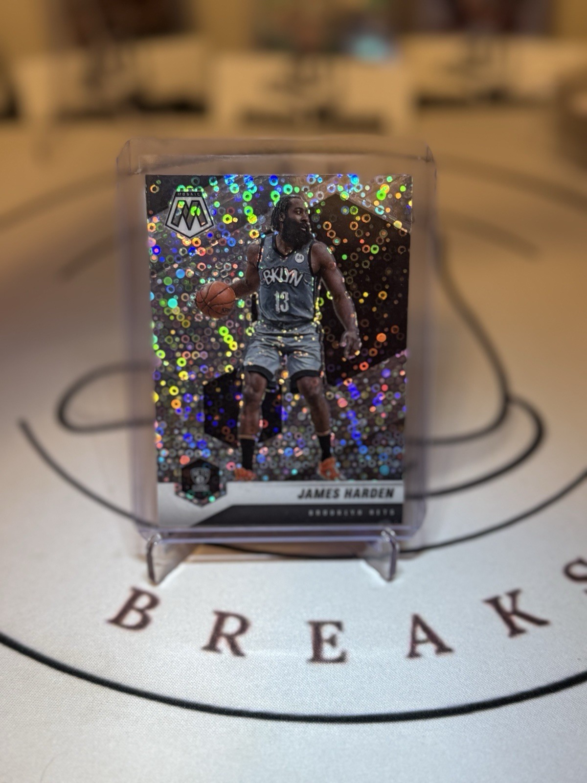 2020-21 Panini Mosaic - James Harden #173 Silver Fast Break Prizm