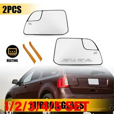 Mirror Glass Driver Passenger Side Assembly For Ford Edge Lincoln Mkx 1-5set
