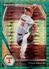 2021 Panini Prizm Draft Picks #PDP121 Chad Dallas Green Pulsar Prizm