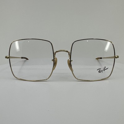 New RAY BAN SQUARE 1971-V EYEGLASSES RB 1971 OPTICAL C. 2500 Gold 54-19mm Italy