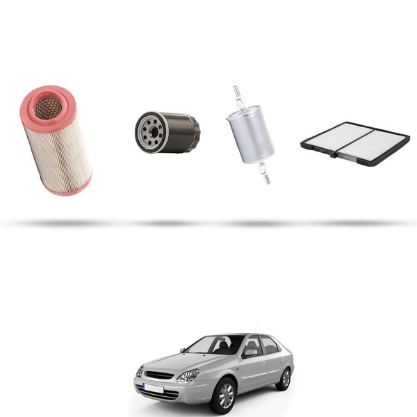 Hoffcar Set Service - 4 Filter FüR Citroen Xsara 1.4 Lgp 55Kw Von 1998-image