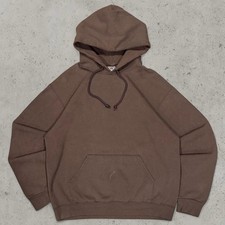 VINTAGE Y2K Jerzees Brown Boxy Fit Hoodie Men  s Size Large