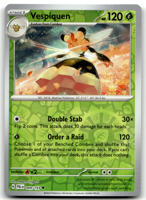 Vespiquen Uncommon SV02: Paldea Evolved 009/193 LP