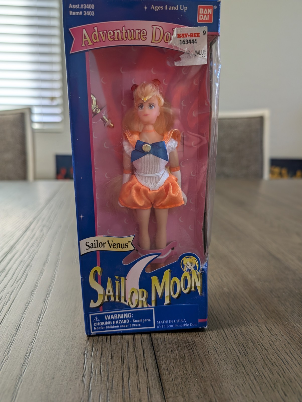 Vintage 1995 Sailor Moon Sailor Venus 6" Adventure Doll BAN 