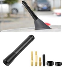 Car Short Antenna, 1.37" Stubby Aluminum Aerial Antenna with 3.14 Inch, Black