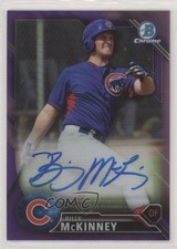 2016 Bowman Chrome Prospects Purple Refractor 232/250 Billy McKinney Auto 0cx3